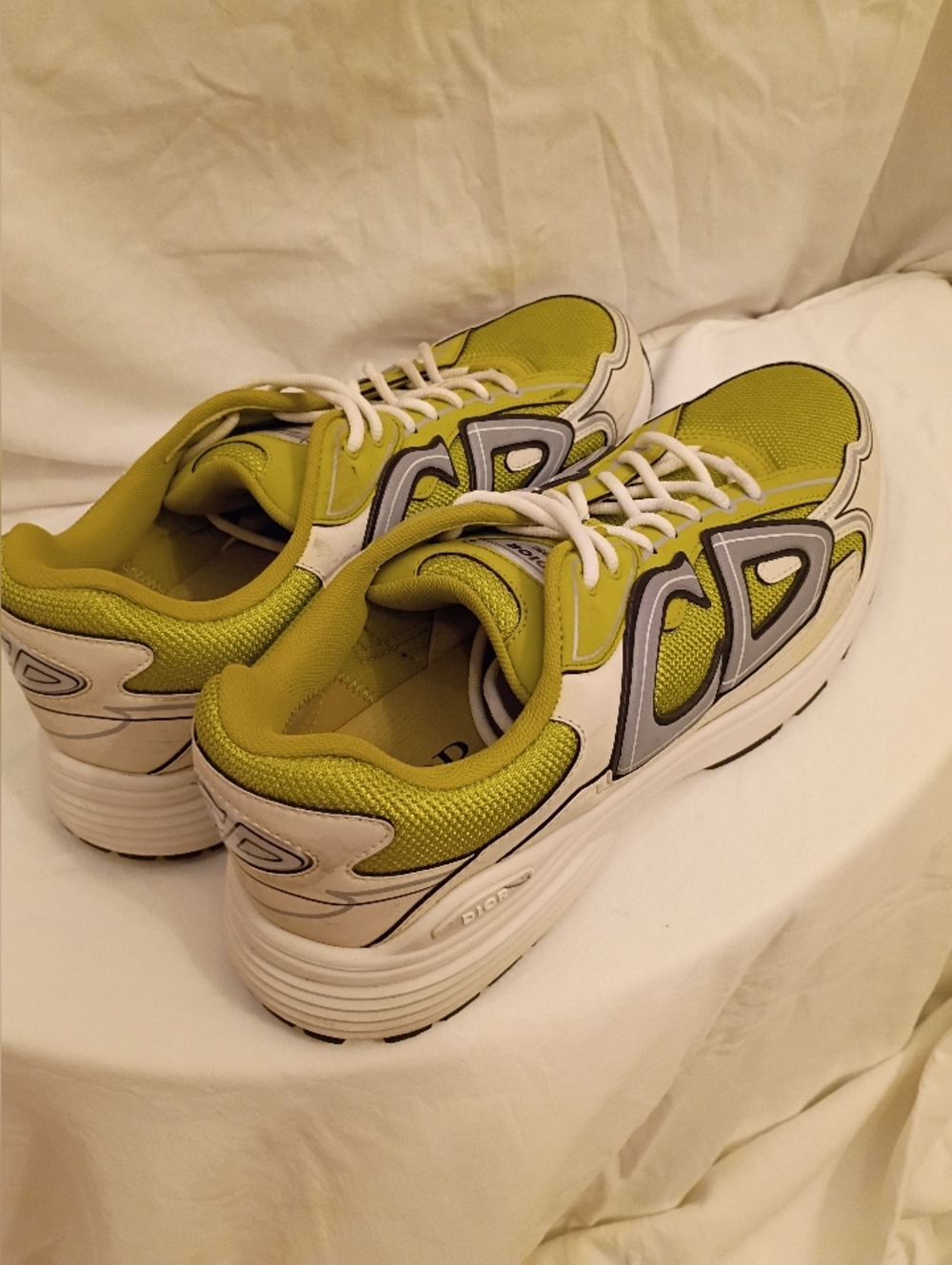 Christian Dior B30 Sneakers - Yellow/Lime Green - Men's Size 46 (US Men's 13) - Picture 4 of 8